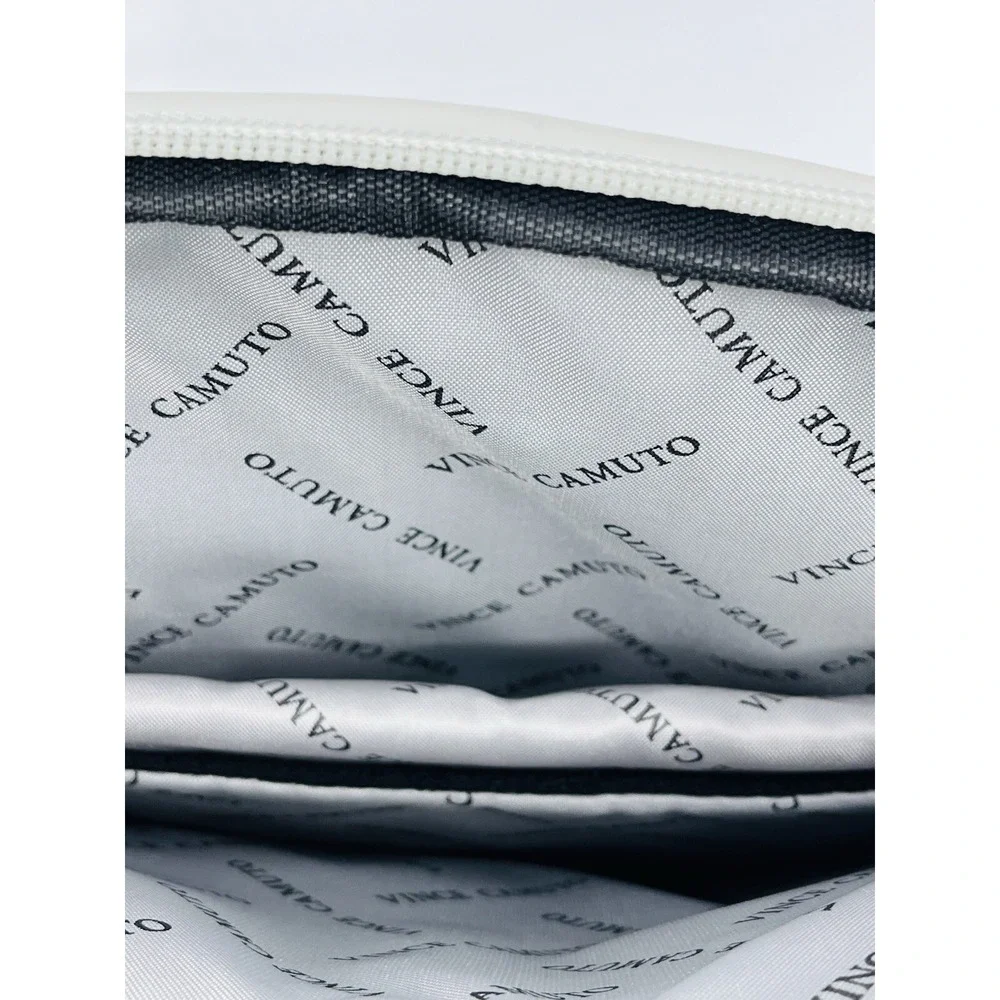 Vince Camuto Addison Gray Quilted Puffy Backpack Faux Leather